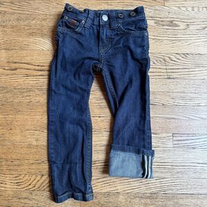 BAKER by Ted Baker Selvedge Jeans Kids Toddler 3Y Slim Leg Dark Blue Adjustable